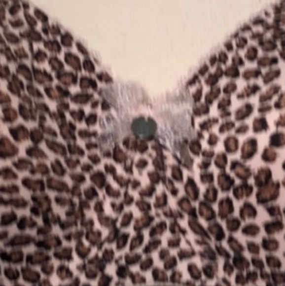 🐾🐆🐾 Sexy Vintage VS Rockabilly PinUp Vibe Satin Leopard Print Bra - 38D - Picture 4 of 8